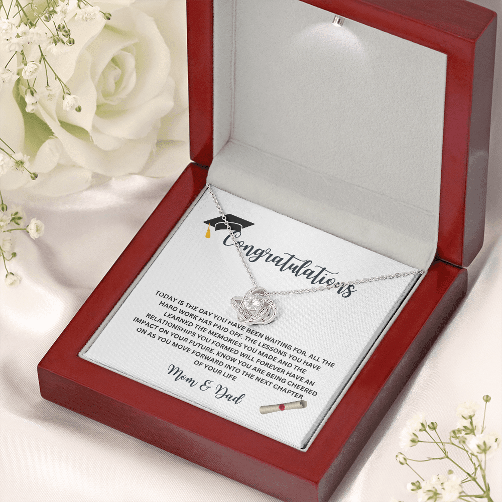 Graduation Necklace – Inspirational Gift for Her with Meaningful Message Card