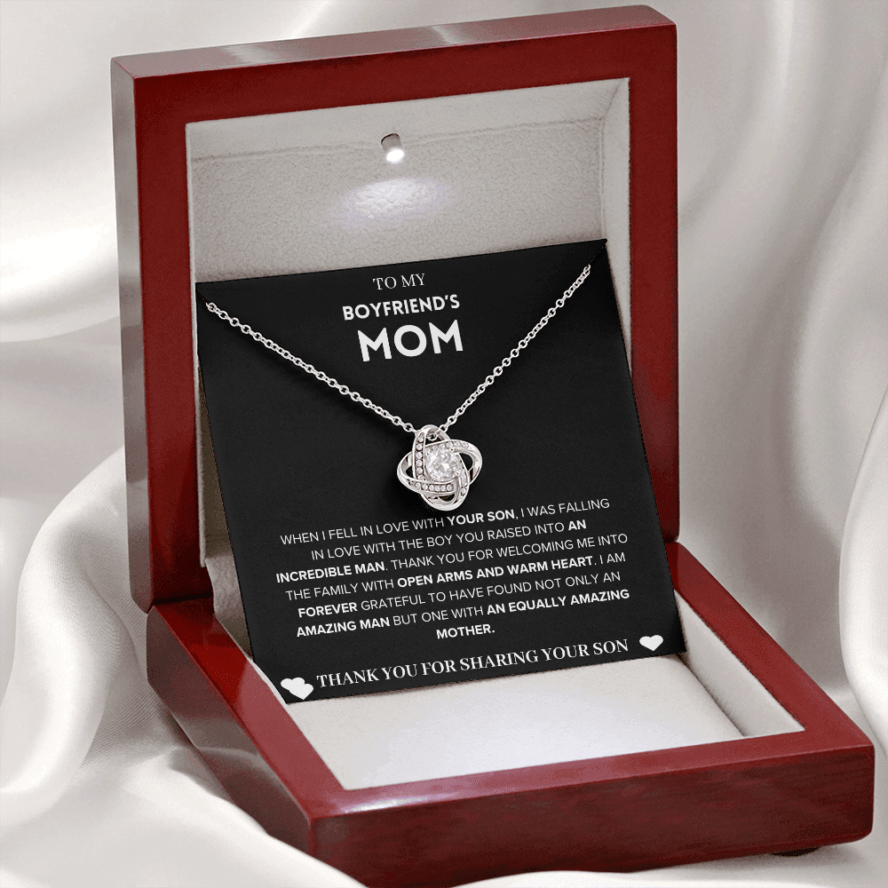 Eternal Bond - To My Boyfriend's Mom Love Knot Necklace