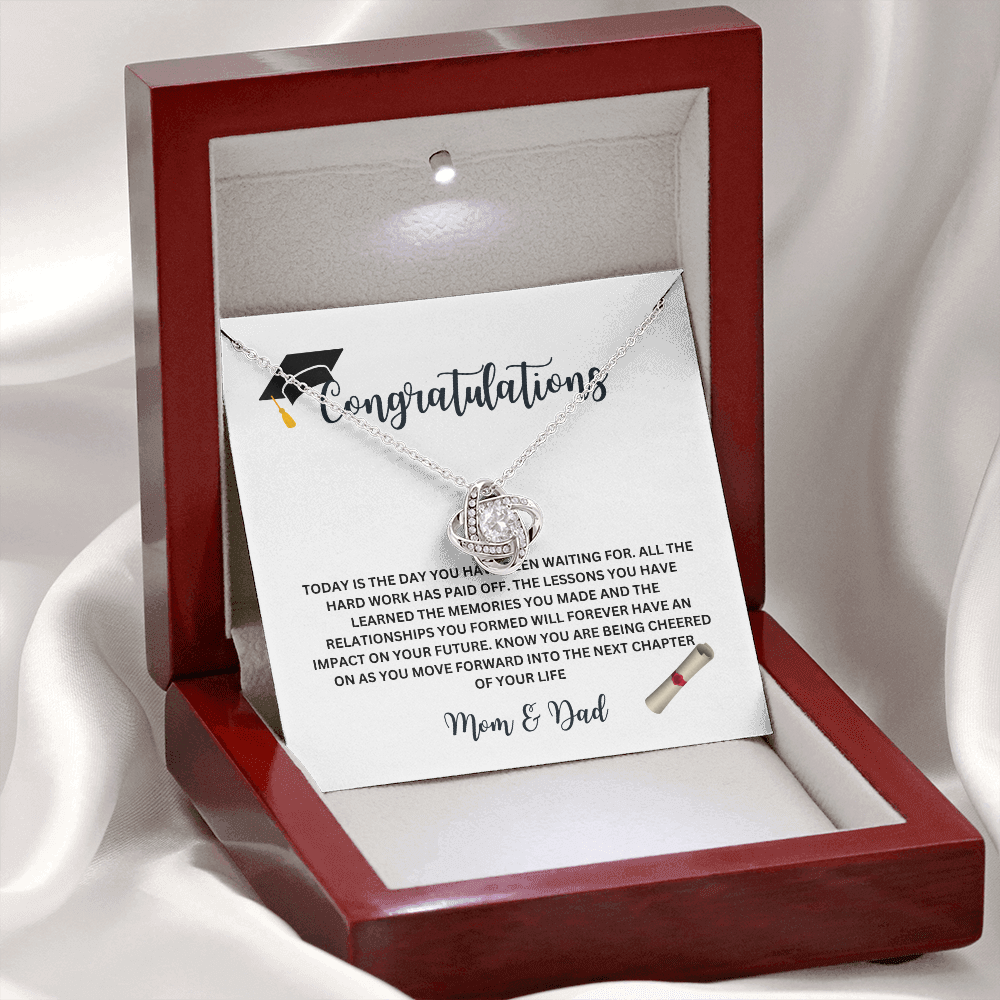 Graduation Necklace – Inspirational Gift for Her with Meaningful Message Card