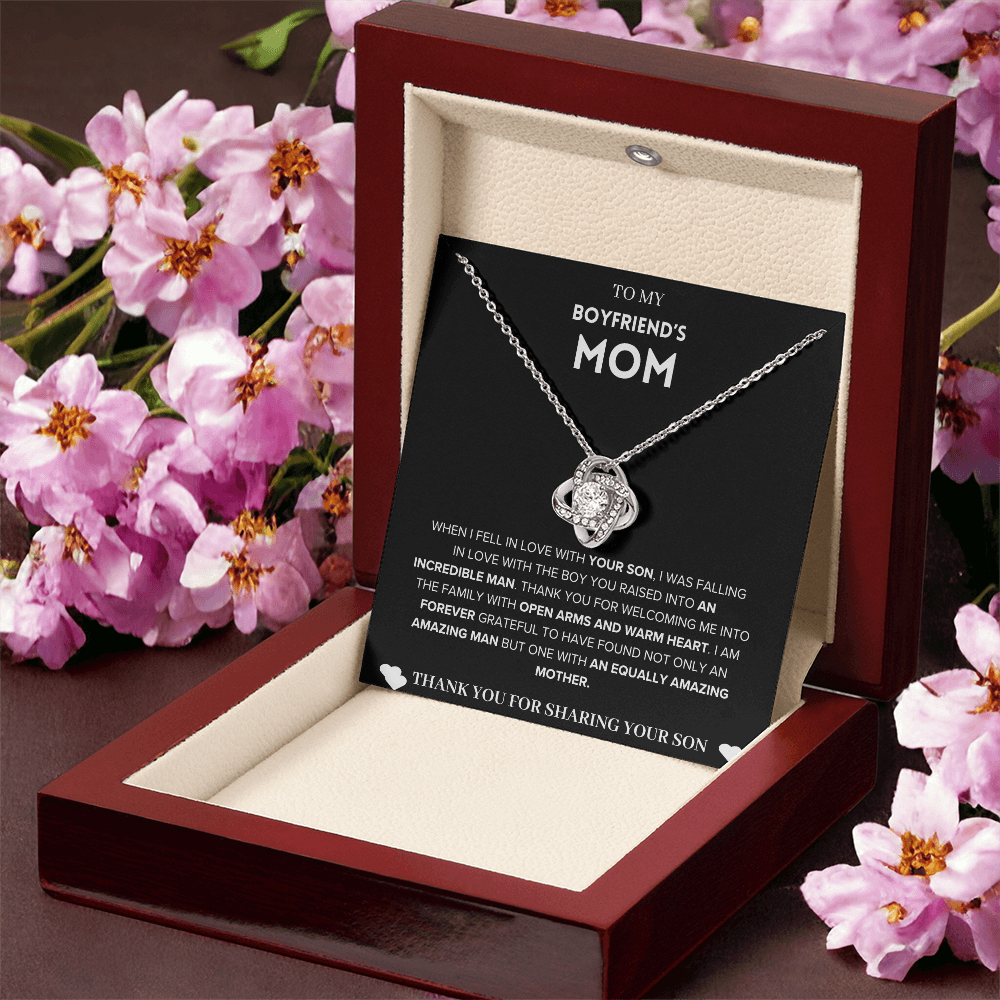 Eternal Bond - To My Boyfriend's Mom Love Knot Necklace