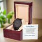 Son We are Forever Linked Together Wooden Watch
