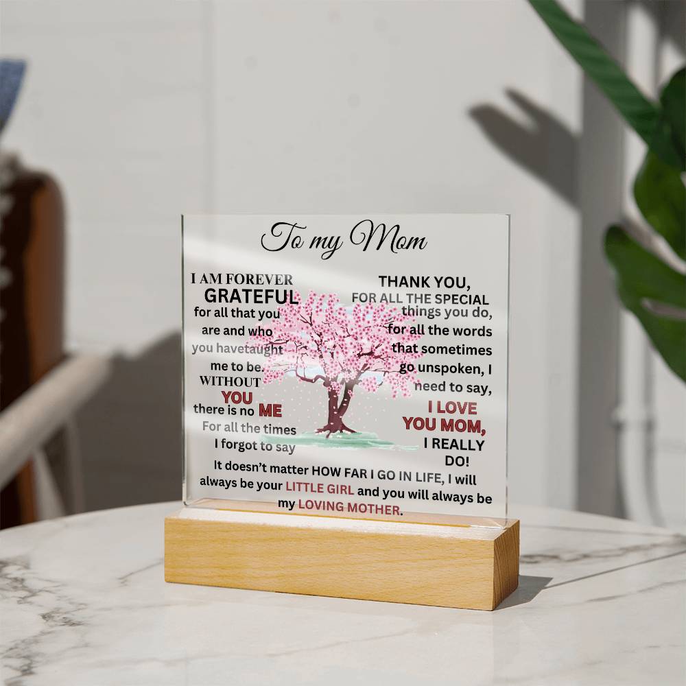 Forever Grateful Acrylic Plaque