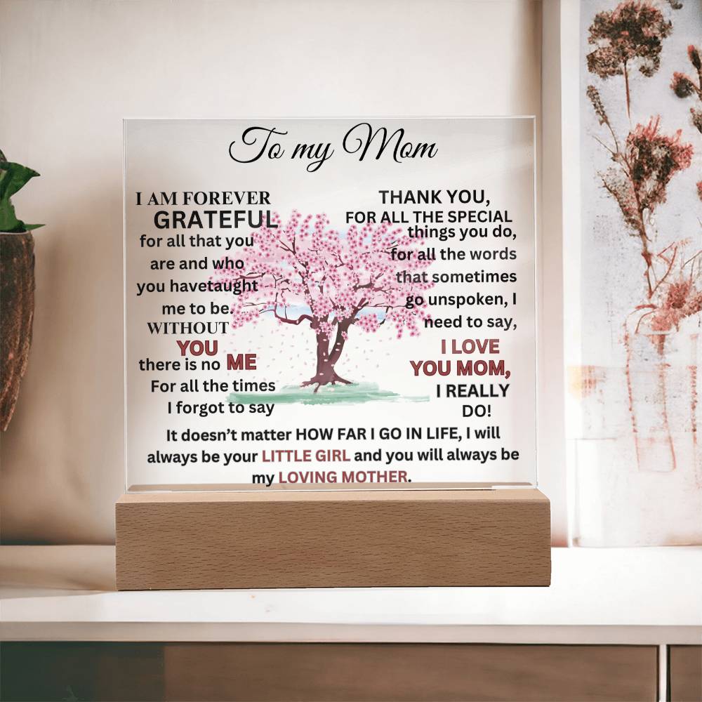 Forever Grateful Acrylic Plaque