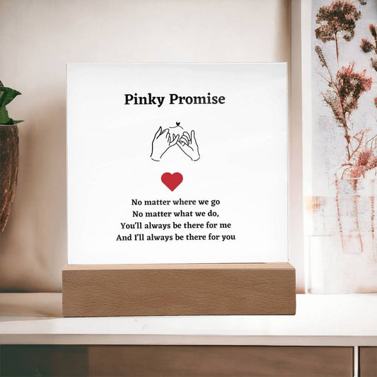 Pinky Promise Acrylic  Plaque