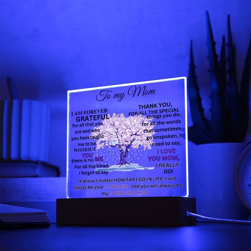 Forever Grateful Acrylic Plaque