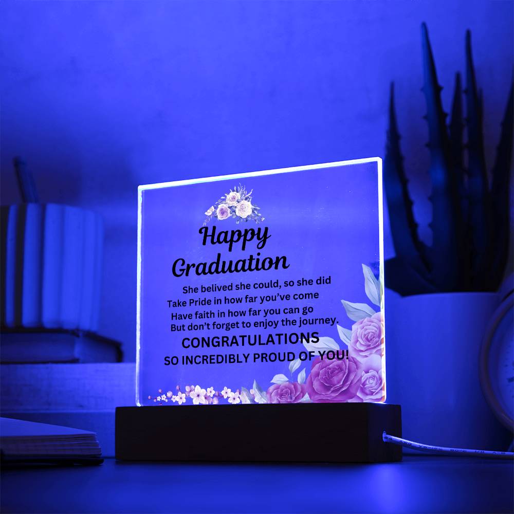 Happy Graduation Acrylic Plaque