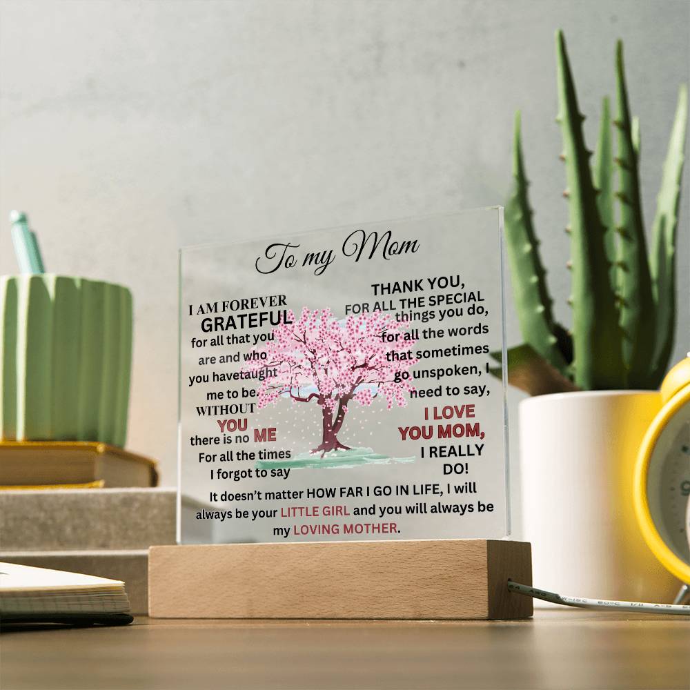 Forever Grateful Acrylic Plaque