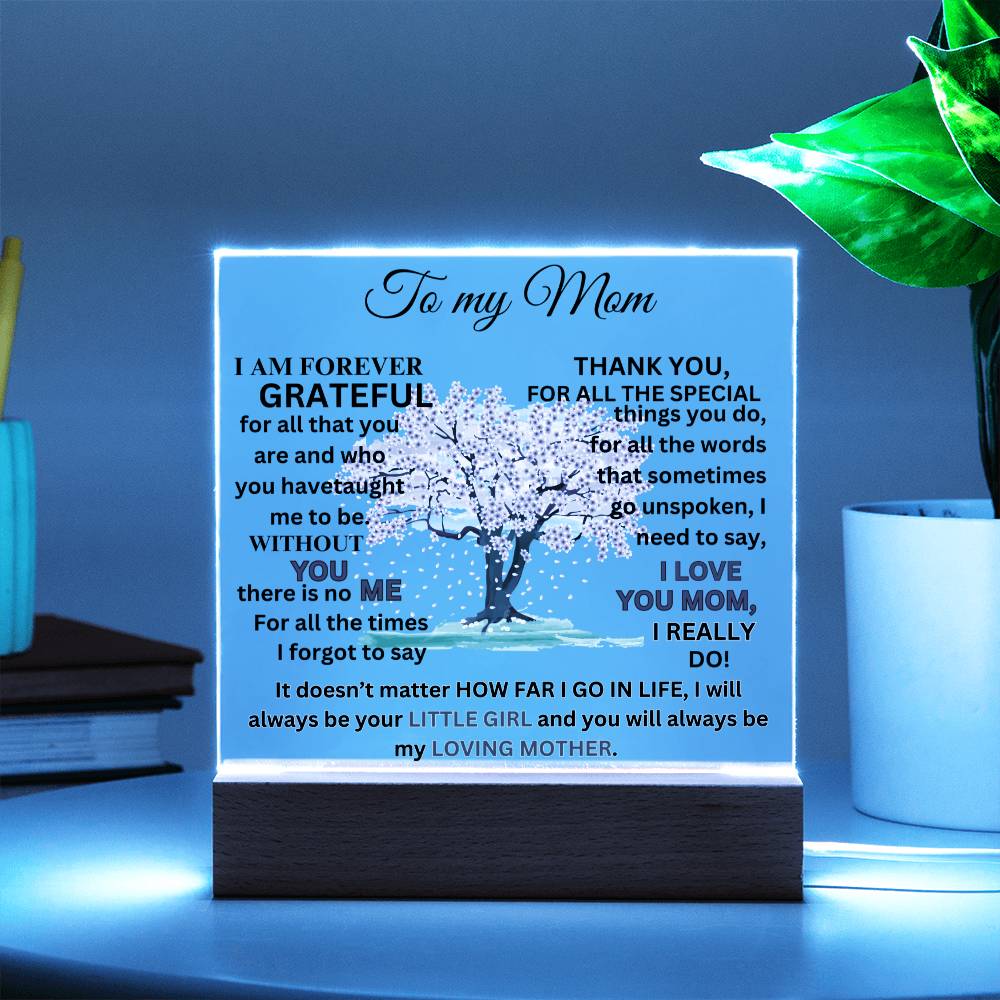 Forever Grateful Acrylic Plaque