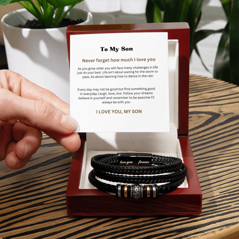 Son Never Forget How Much I love YOU Bracelet