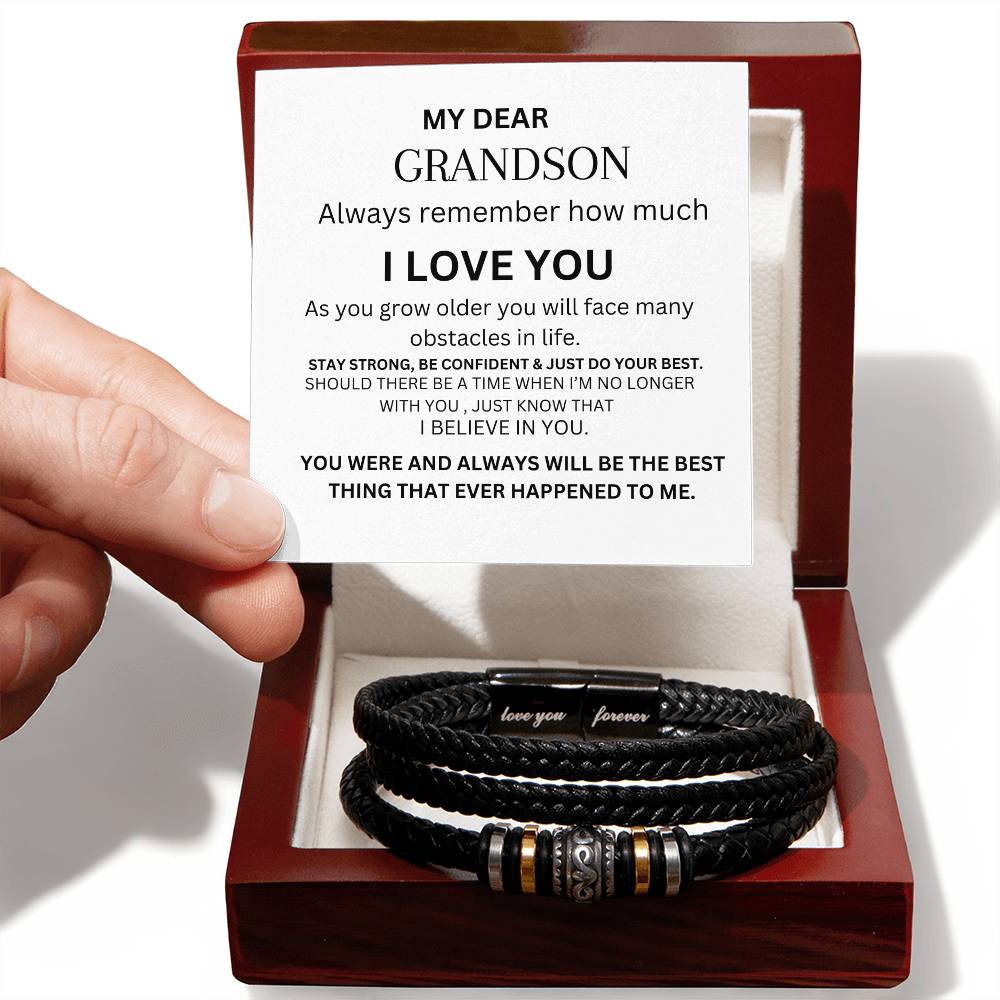 Grandson- You Were the best thing that happened to me Bracelet