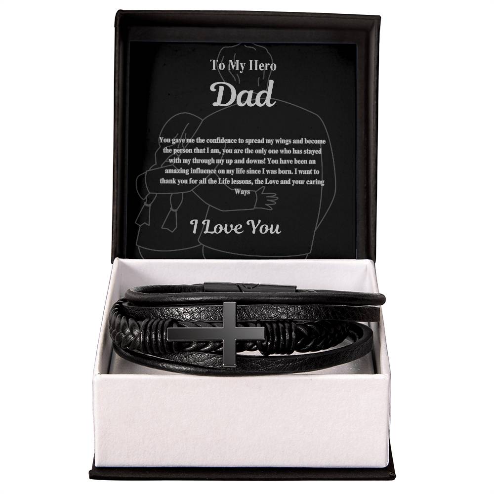 Hero- Dad- Cross Bracelet