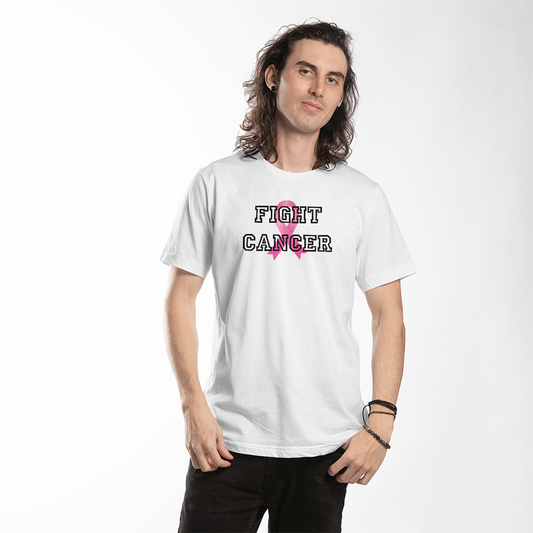 Fight Cancer with Ribbon – Cancer Awareness T-Shirt