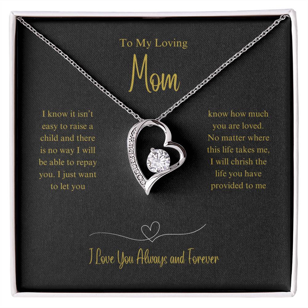 It's not Easy Mom- Forever Love Necklace