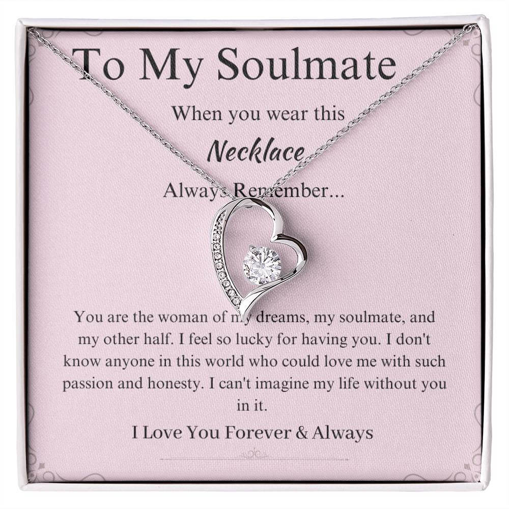 To My Soulmate Promise Necklace