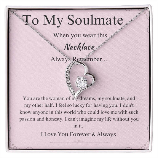 To My Soulmate Promise Necklace