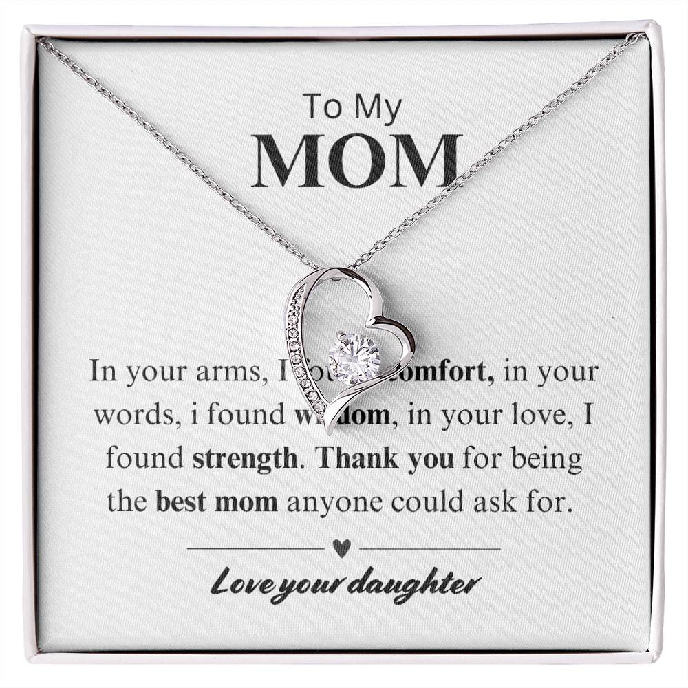 To My Mom - Comfort, Wisdom, Strength Necklace