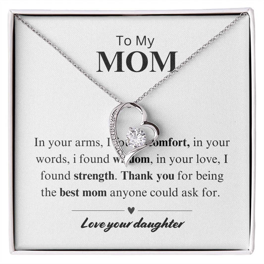 To My Mom - Comfort, Wisdom, Strength Necklace