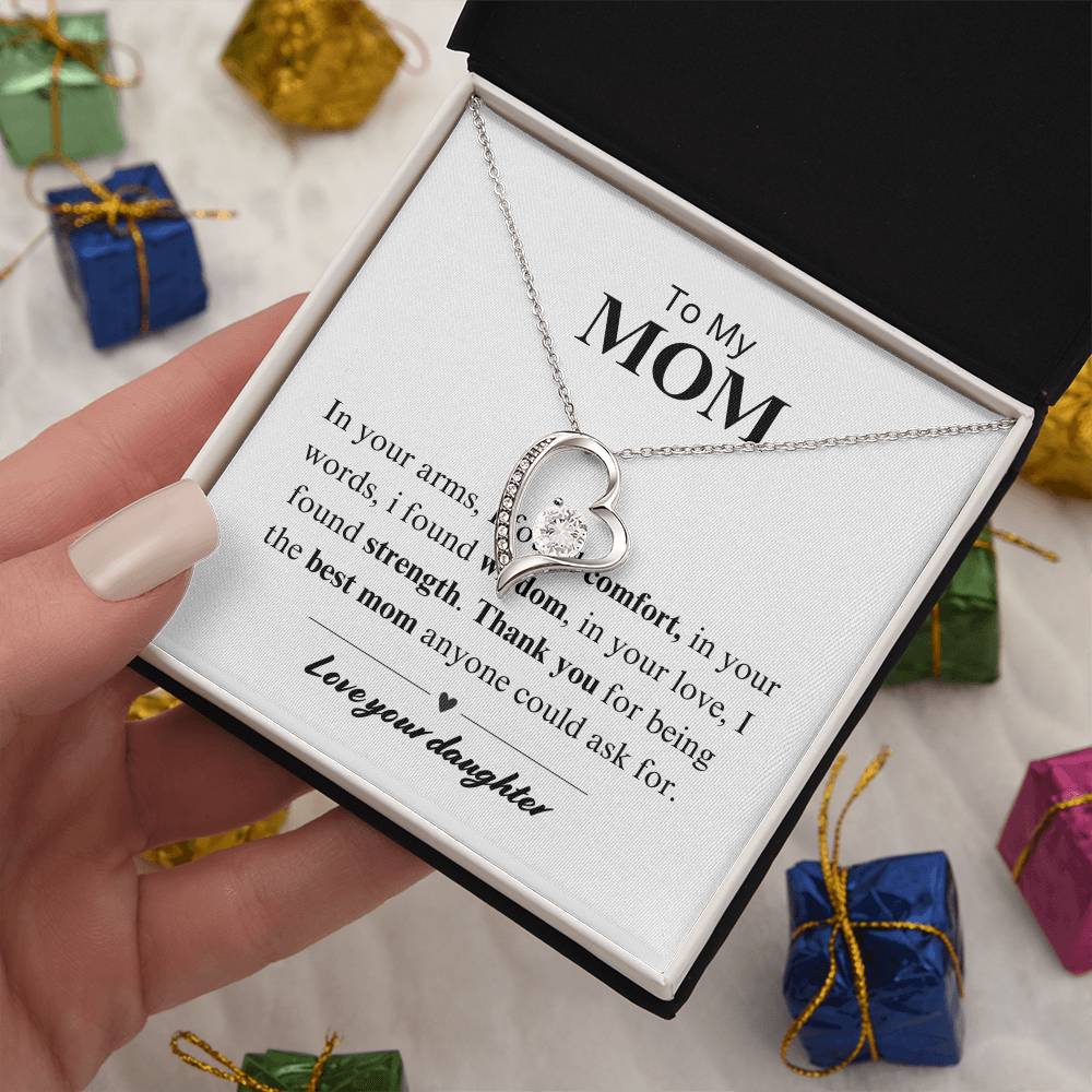 To My Mom - Comfort, Wisdom, Strength Necklace