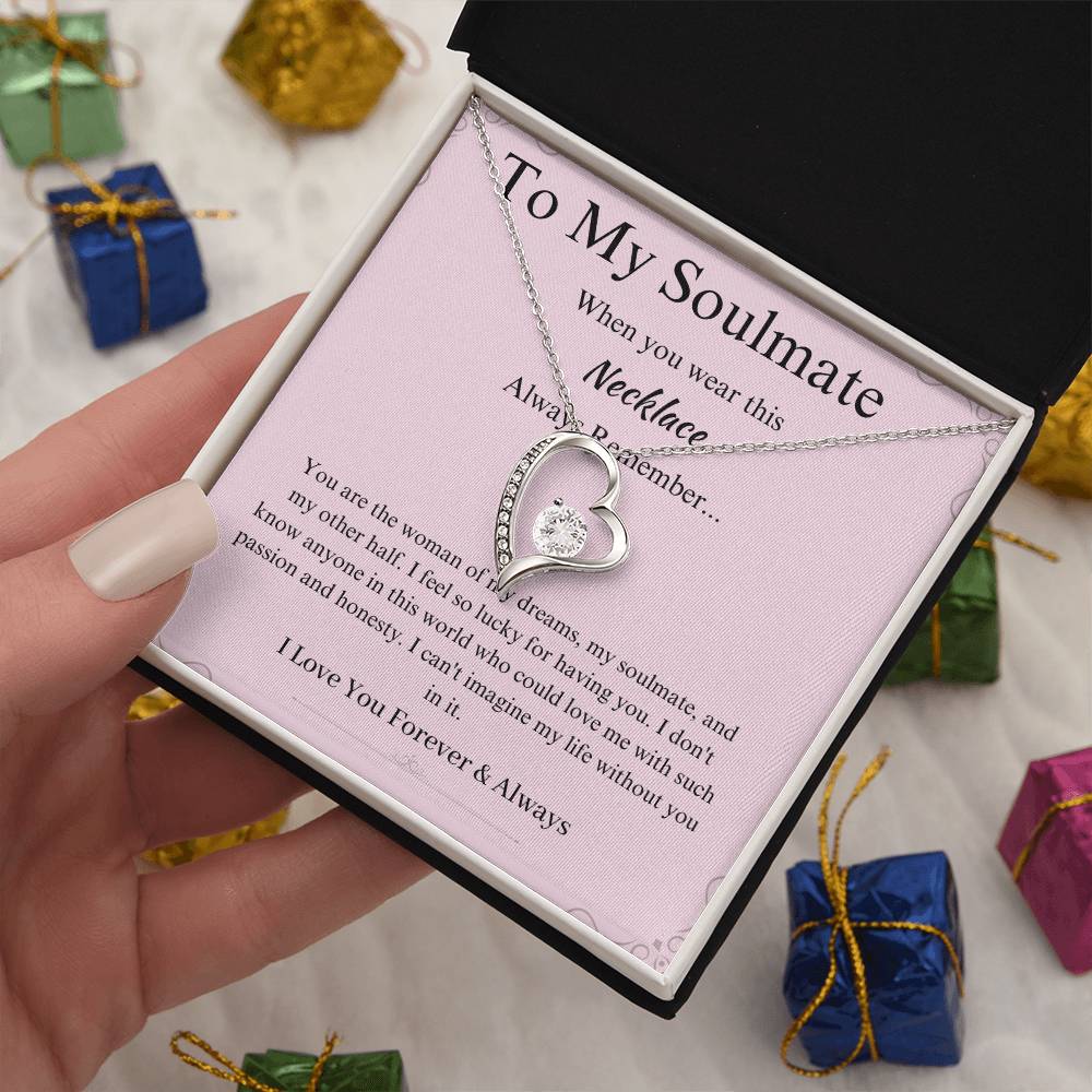 To My Soulmate Promise Necklace