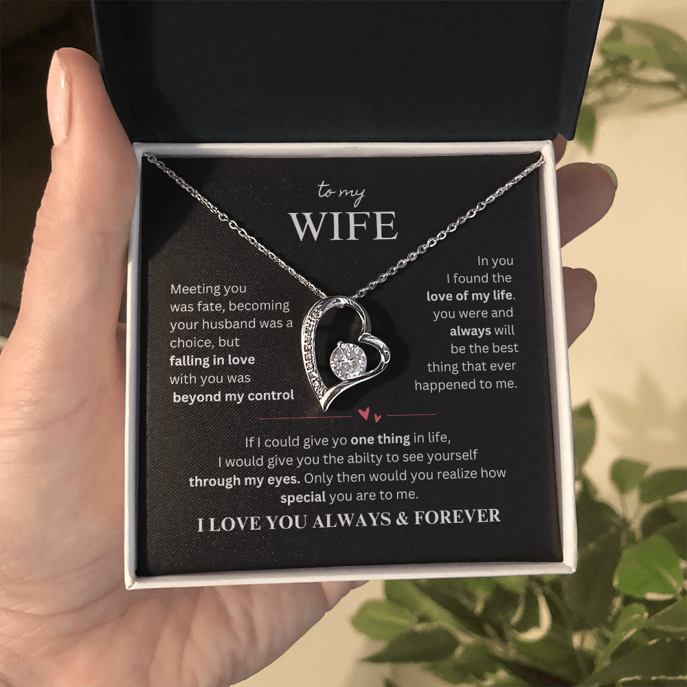 To My Wife - My Fate, My Love Forever Love Necklace