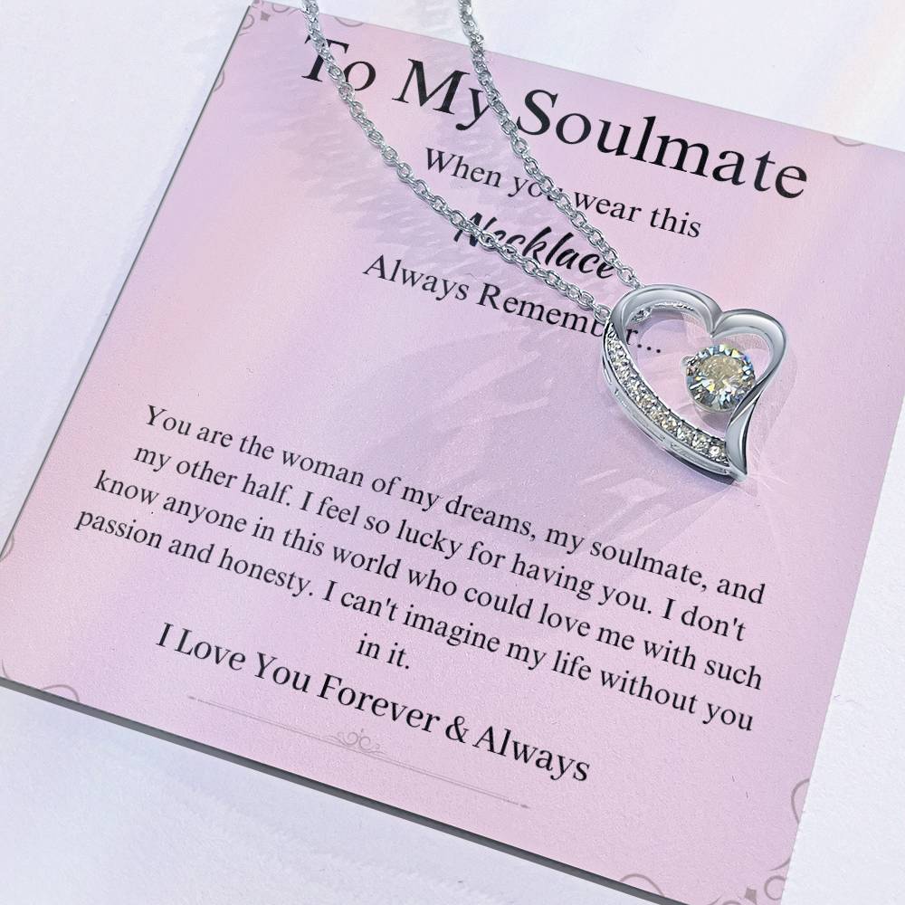 To My Soulmate Promise Necklace