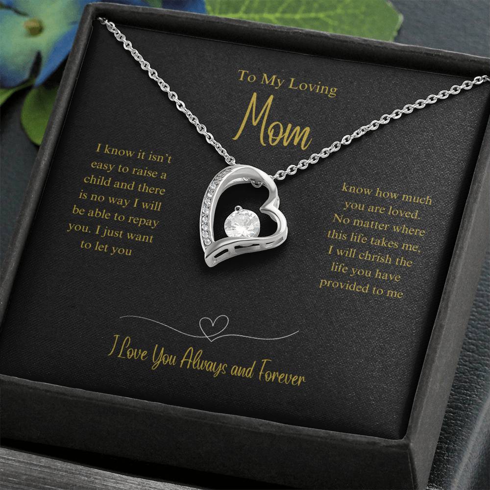 It's not Easy Mom- Forever Love Necklace