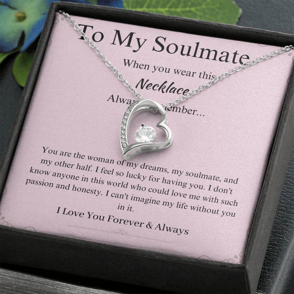 To My Soulmate Promise Necklace