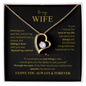 To My Wife - The Love of My Life Forever LoveNecklace
