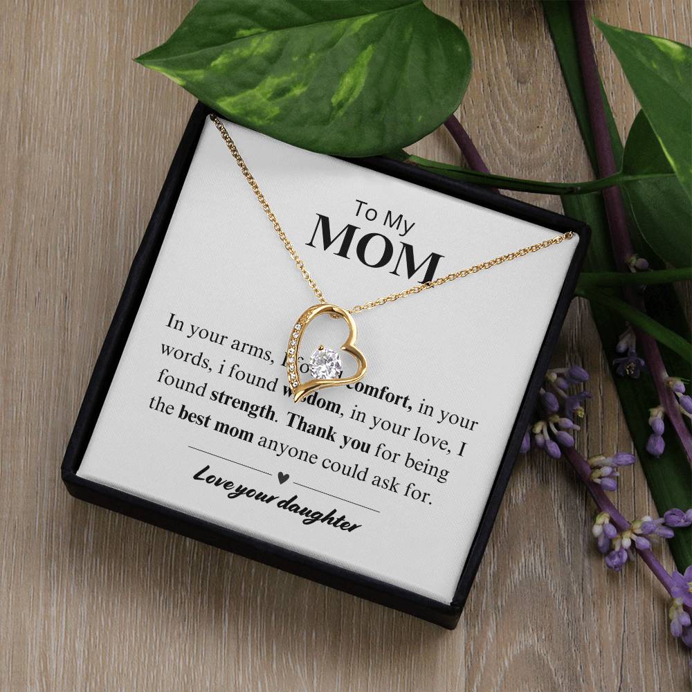 To My Mom - Comfort, Wisdom, Strength Necklace