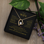 To My Wife - The Love of My Life Forever LoveNecklace