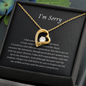 Forgive Me Forever Heart Necklace