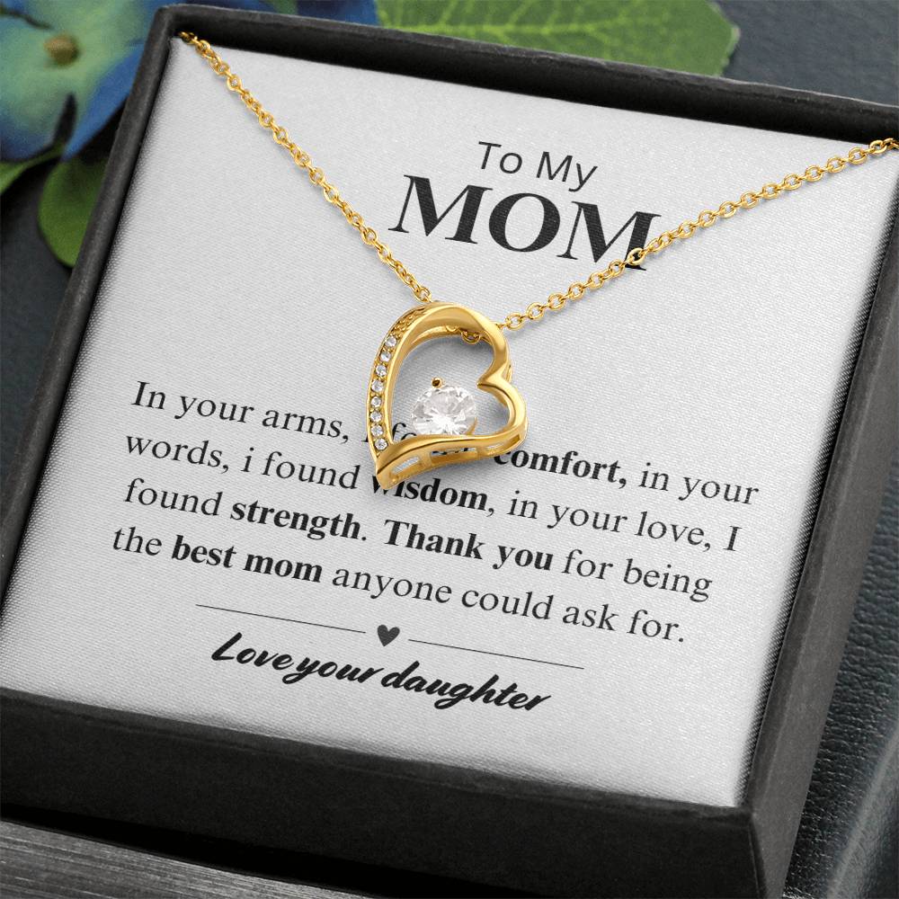 To My Mom - Comfort, Wisdom, Strength Necklace