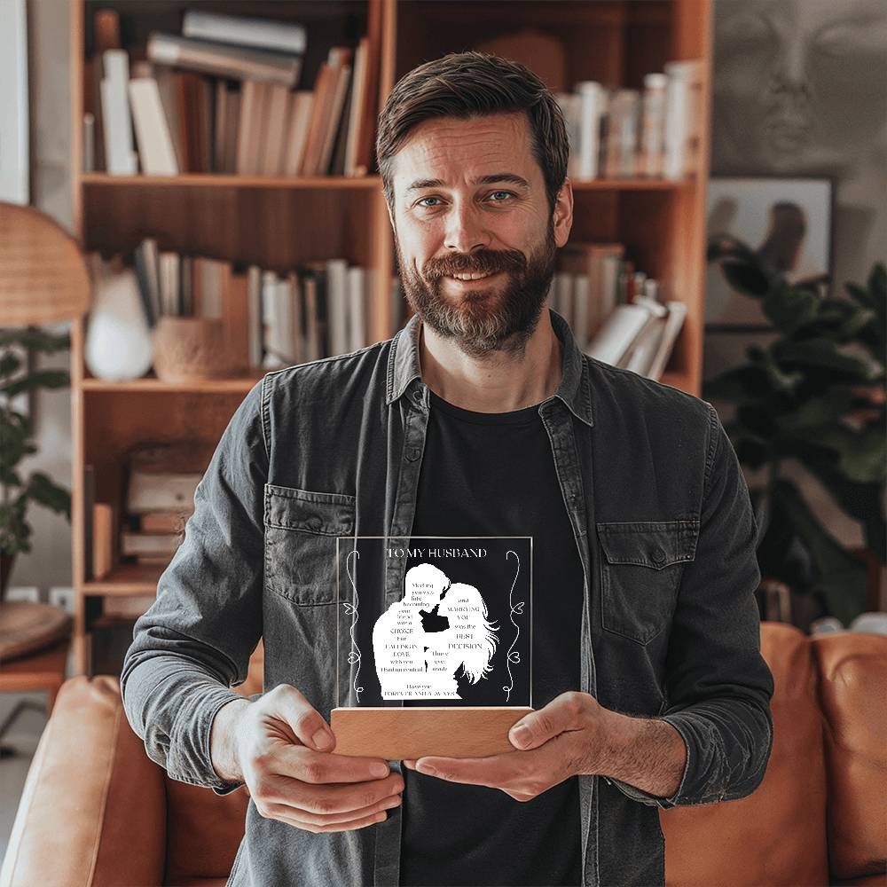 To My Husband - Fate, Love, Forever Acrylic Plaque