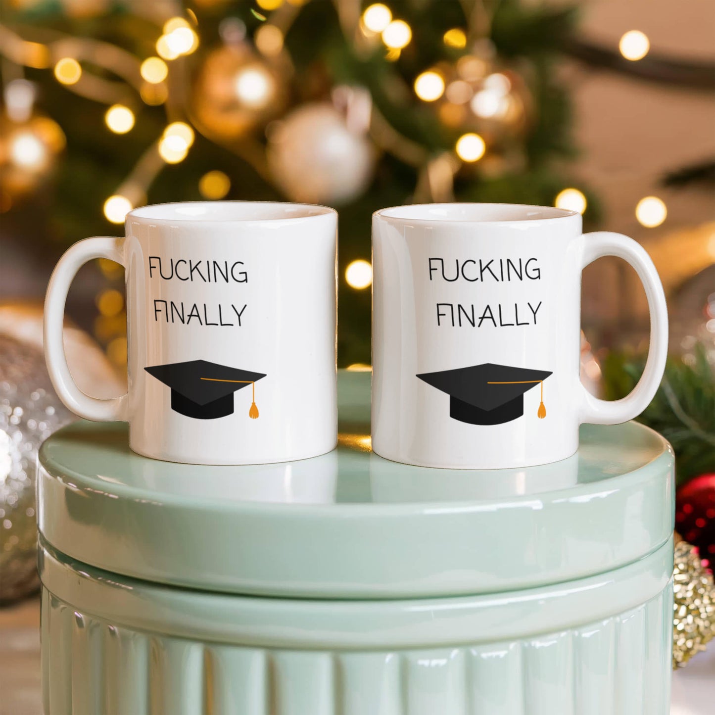 F*cking Finally Graduation Mug πβ