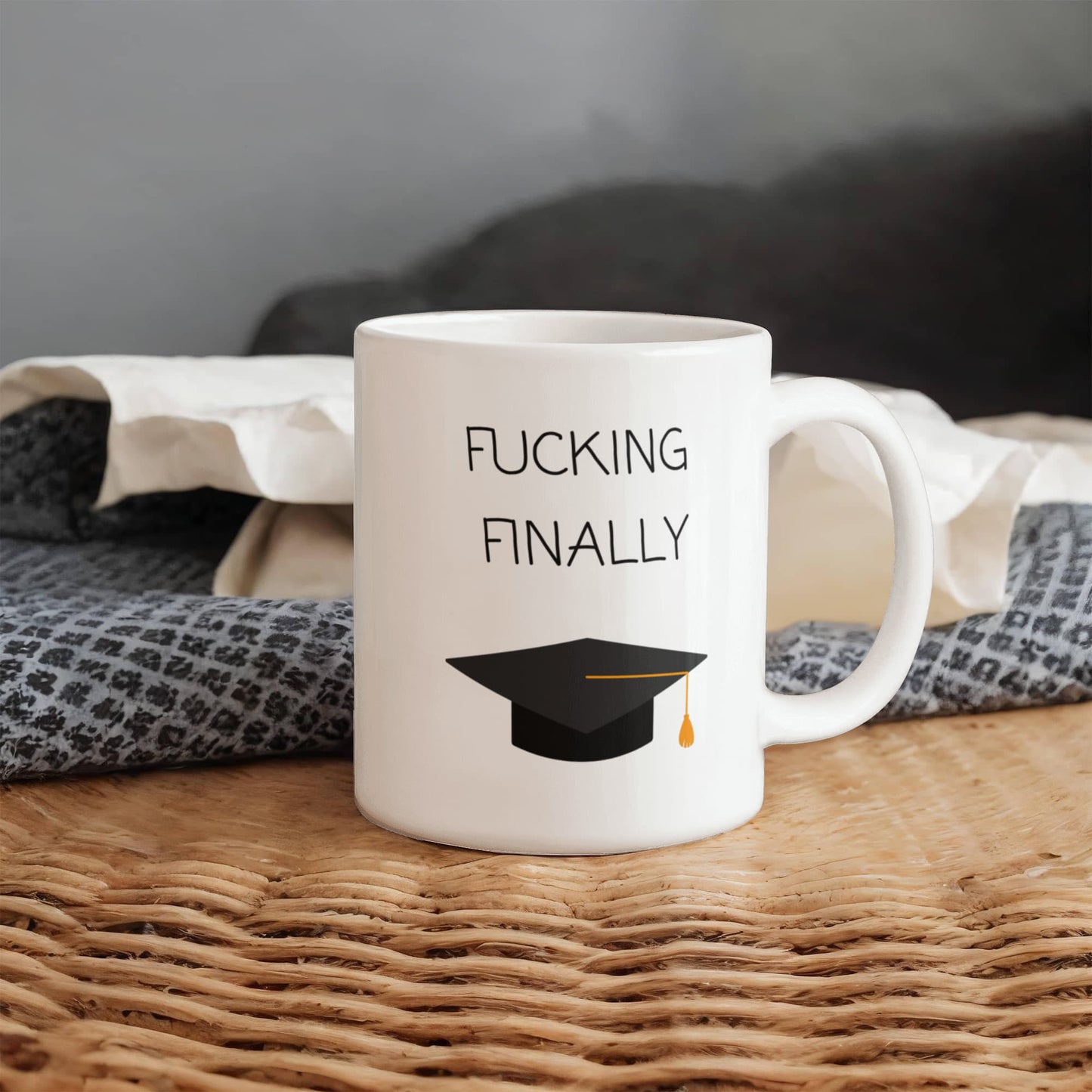 F*cking Finally Graduation Mug πβ