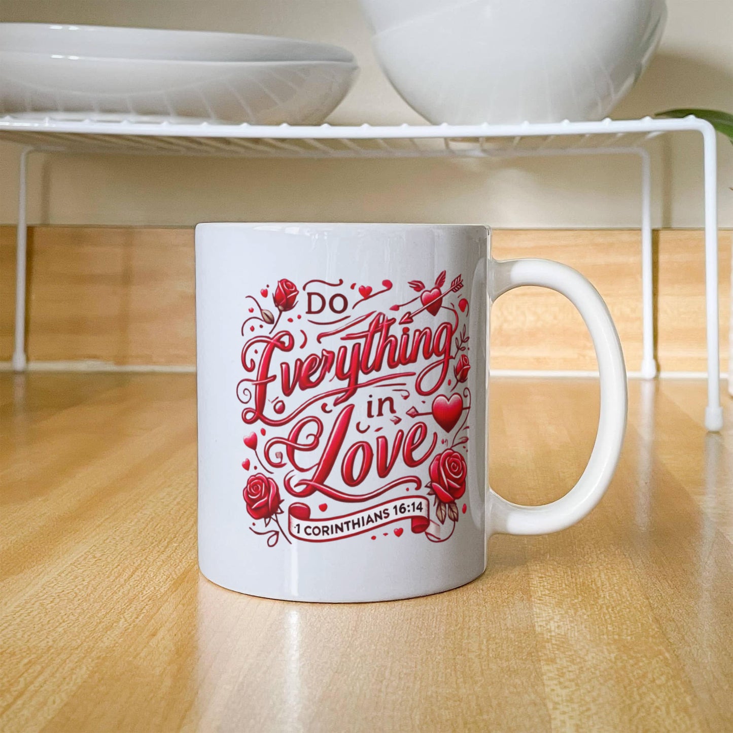 Do Everything in Love Mug – Inspirational Coffee Cup
