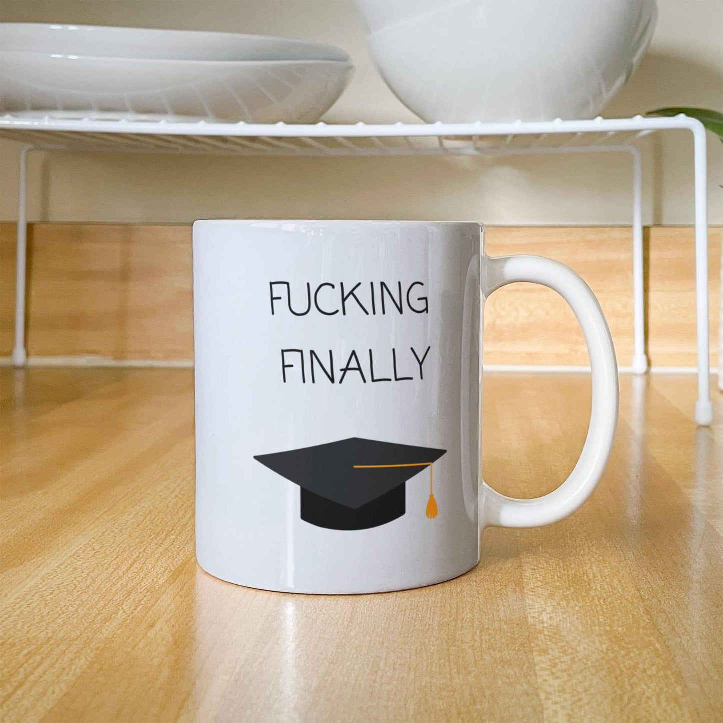 F*cking Finally Graduation Mug πβ