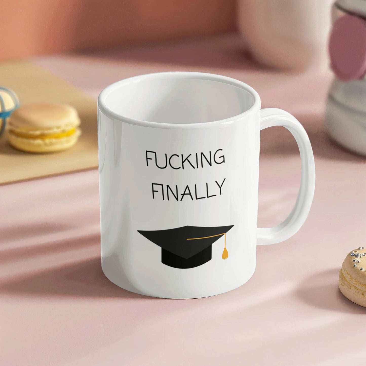 F*cking Finally Graduation Mug πβ