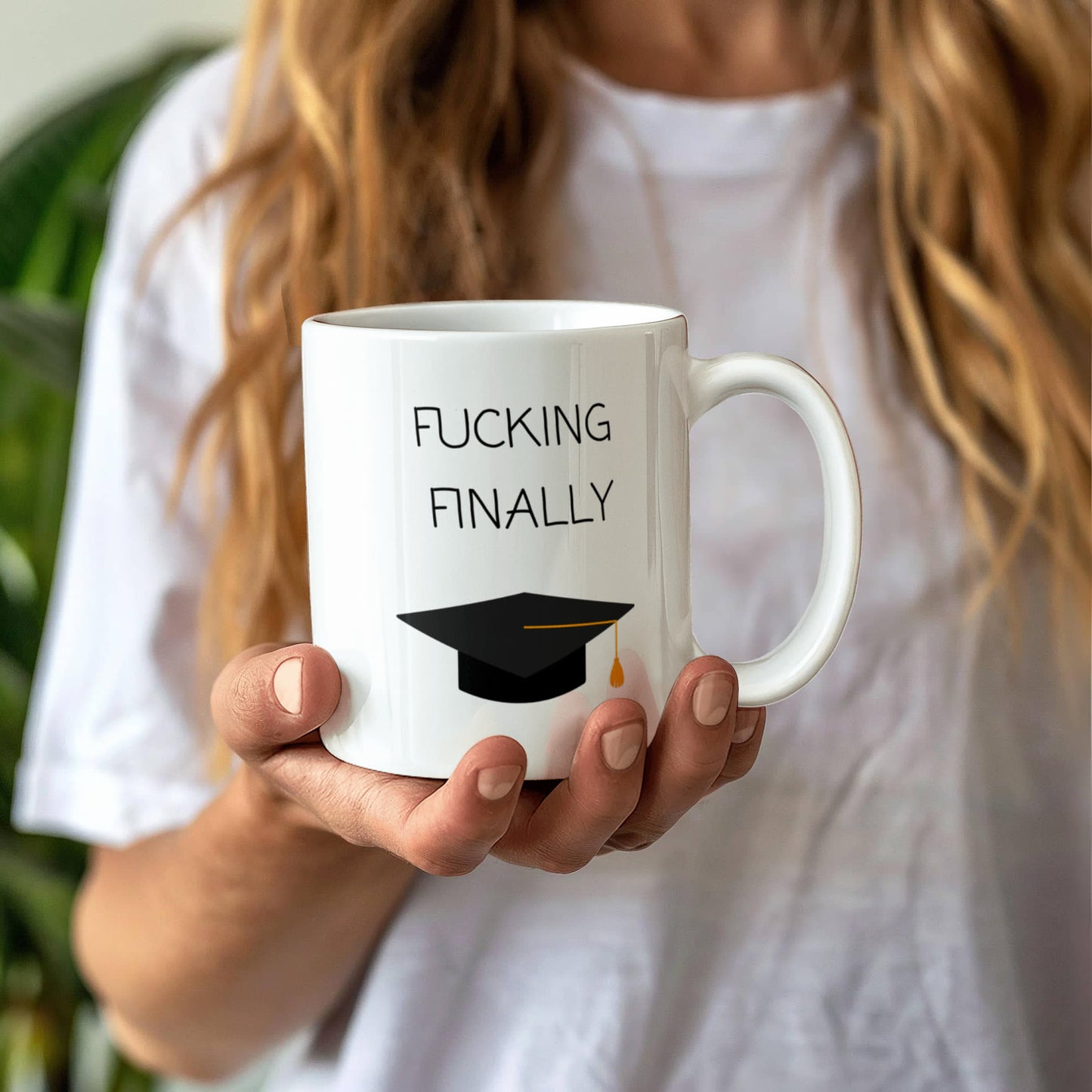 F*cking Finally Graduation Mug πβ