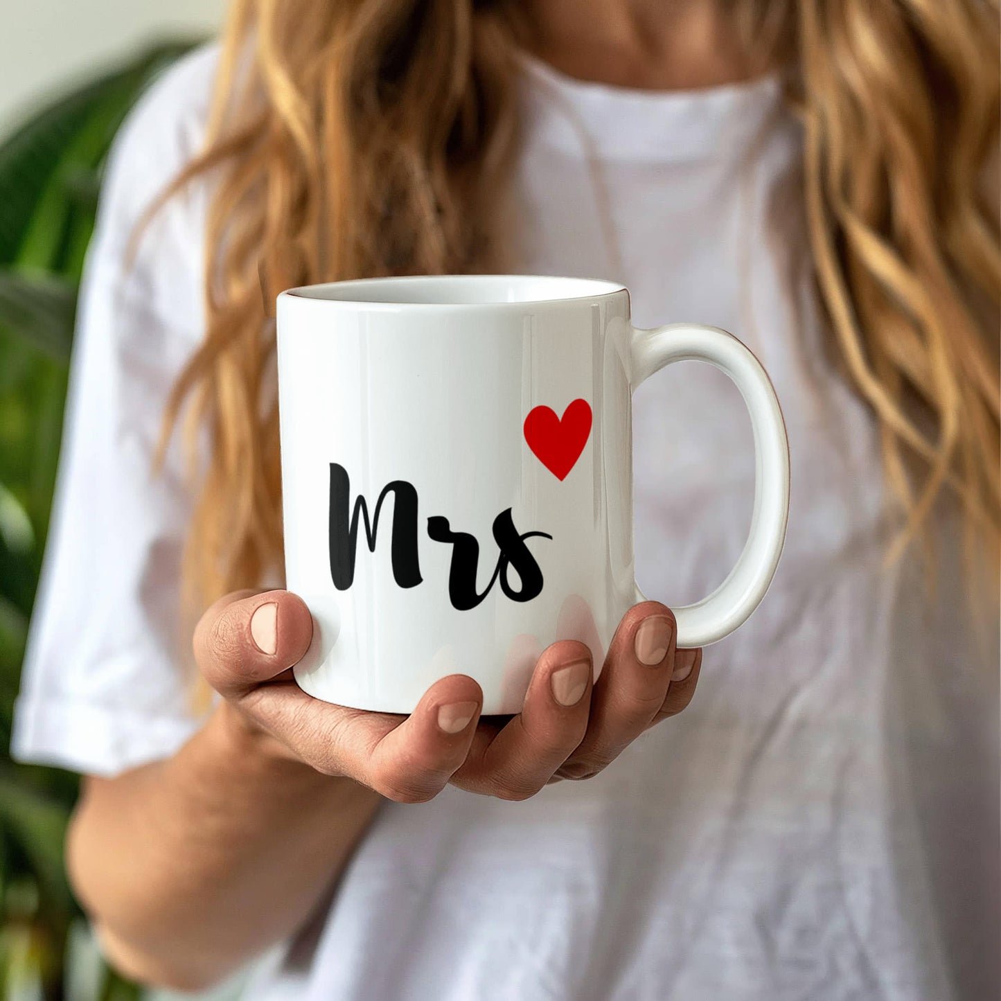 Mrs. Coffee Mug - Elegant Ceramic Mug for Brides & Wives