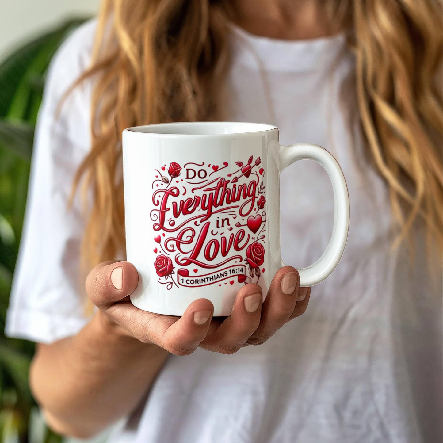 Do Everything in Love Mug – Inspirational Coffee Cup