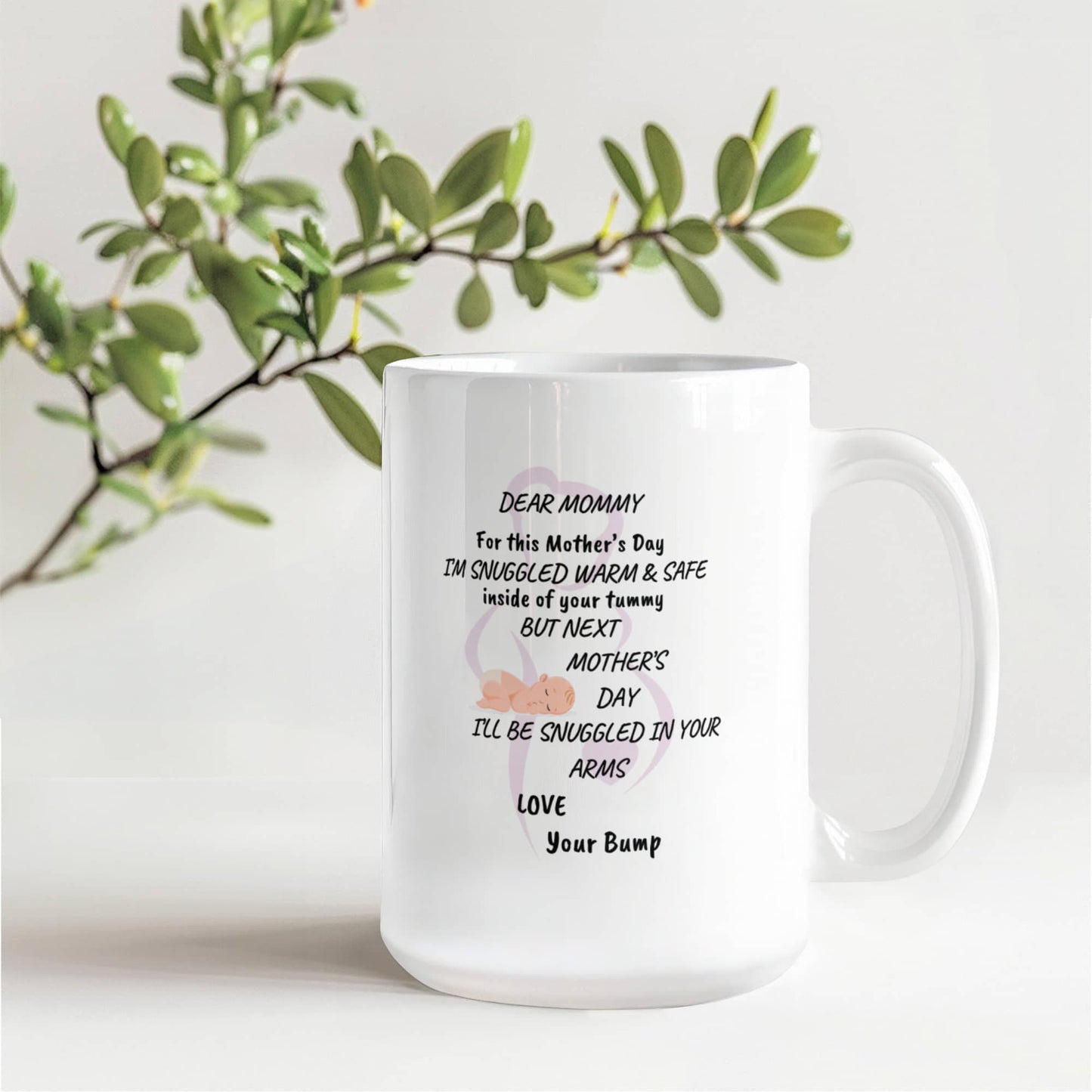 Dear Mommy – Love, Your Bump Mother's Day Mug