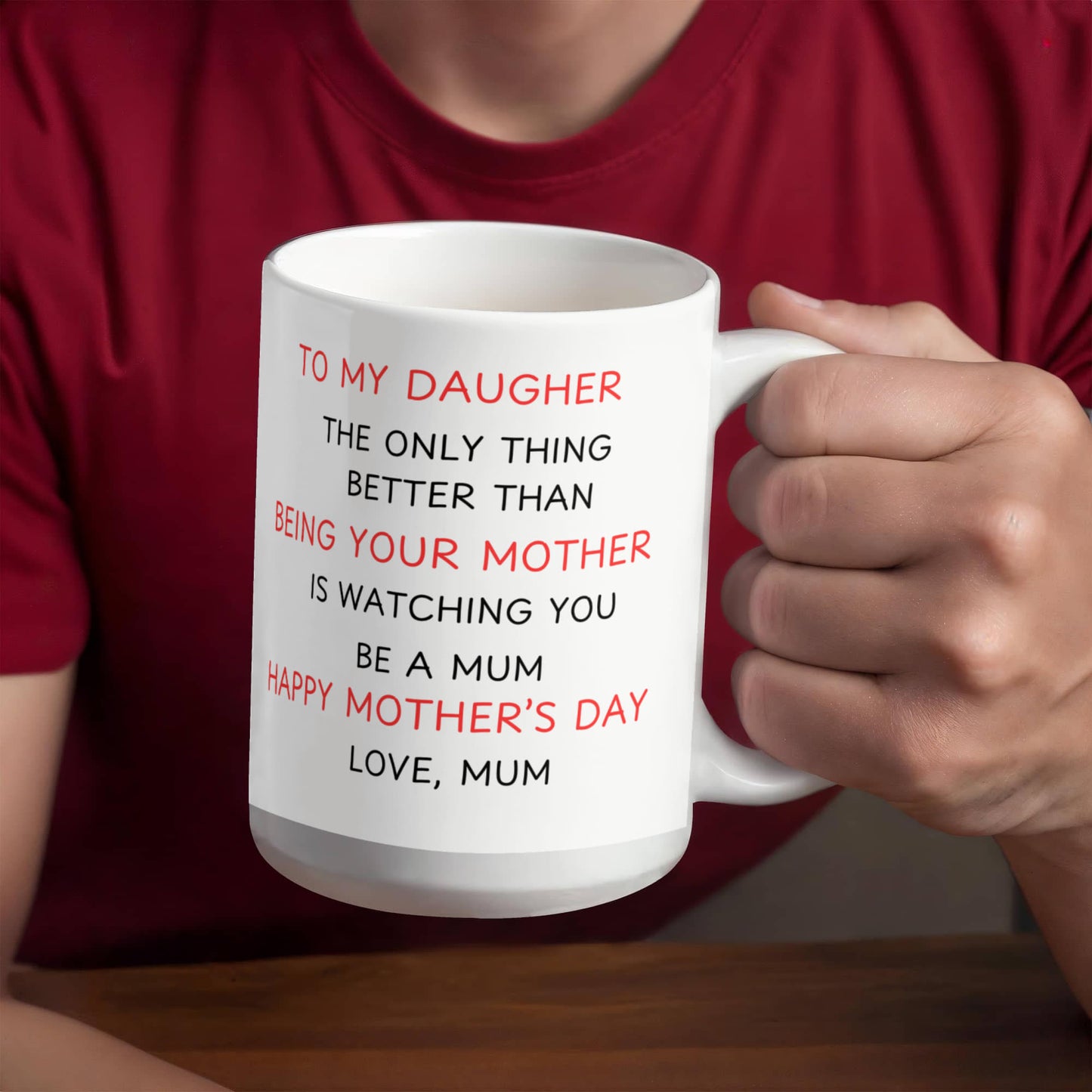 To My Daughter - Watching You Be a Mom Mug