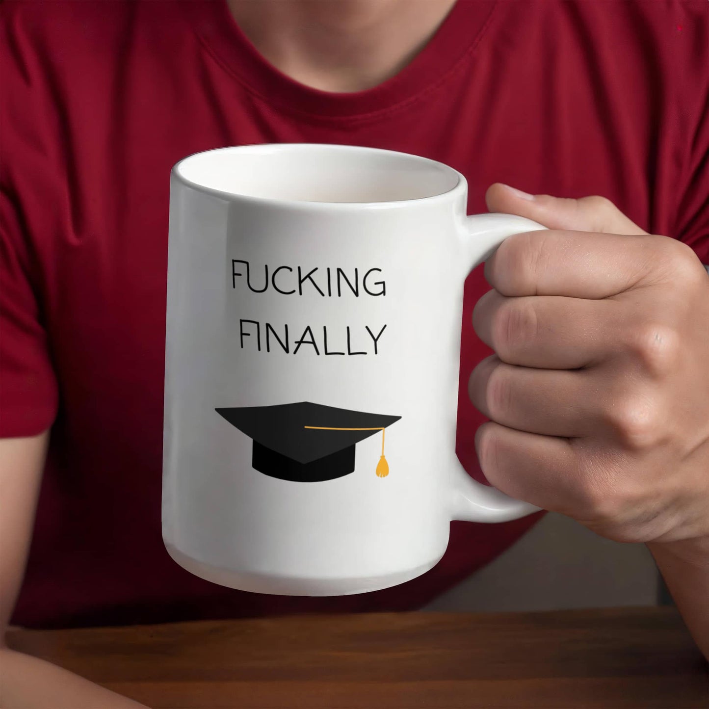 F*cking Finally Graduation Mug πβ