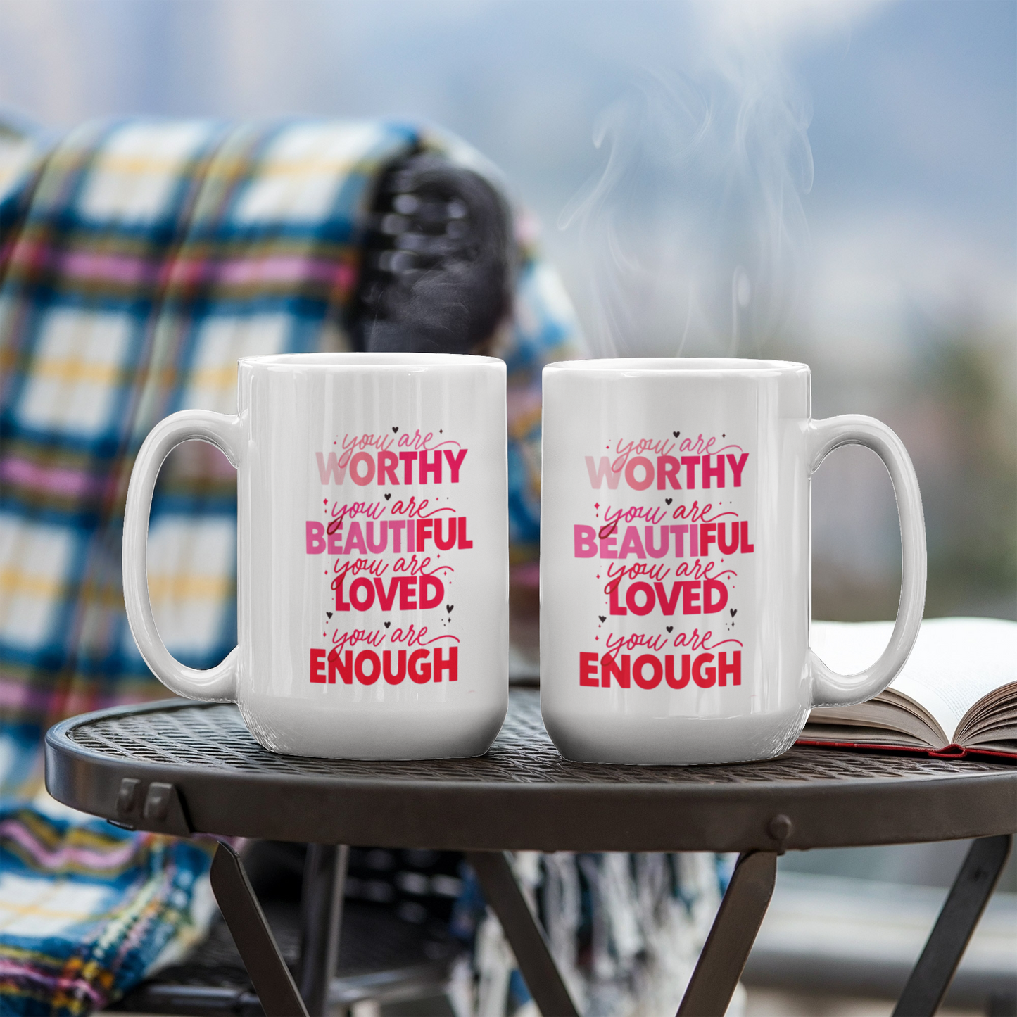 You Are Worthy & Loved Affirmation Mug