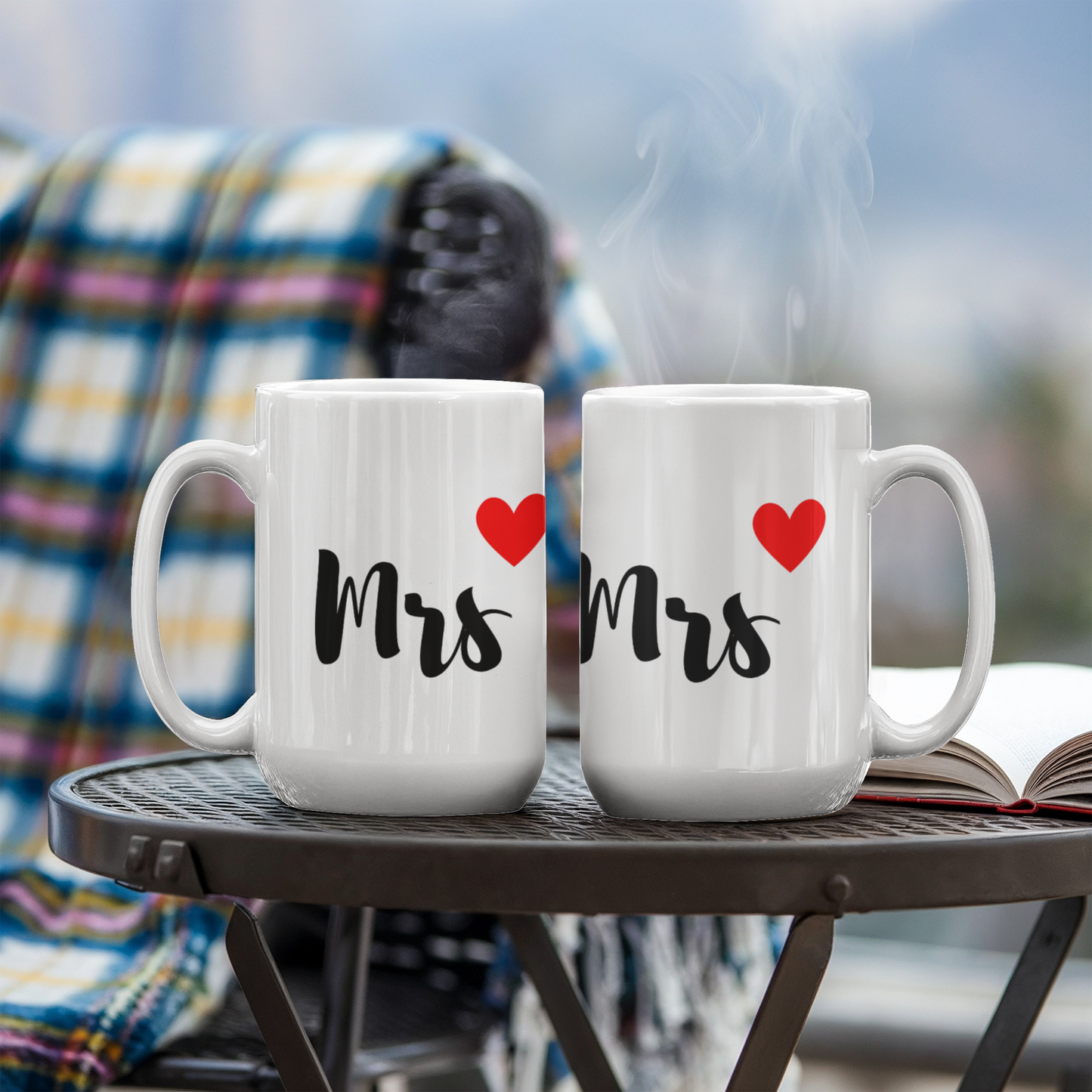 Mrs. Coffee Mug - Elegant Ceramic Mug for Brides & Wives