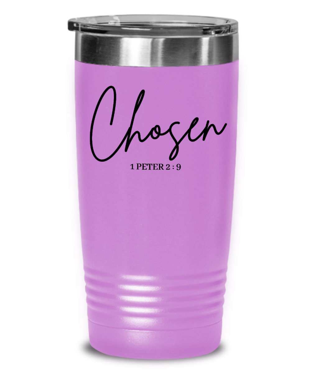 "Chosen" Travel Mug - Faith-Inspired Stainless Steel Insulated Tumbler