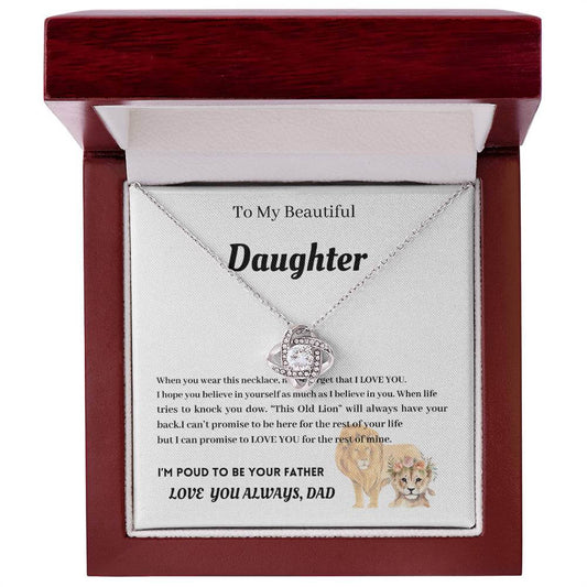 Daughter's Love Knot Necklace