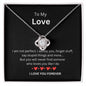 My Love Unbreakable Love Knot Necklace