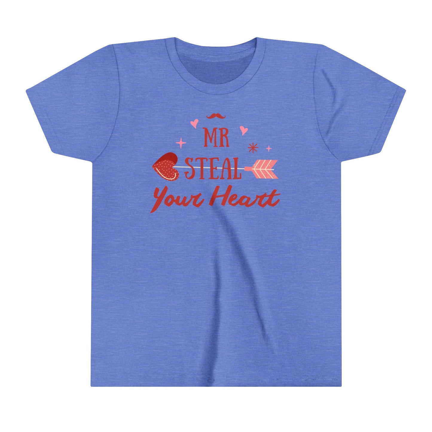 Kids 'Mr. Steal Your Heart' Short Sleeve Tee - Cute Valentine’s Day Shirt